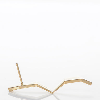 Tiffany 18K Yellow Gold Frank Gehry Fold Earrings 5 of 6