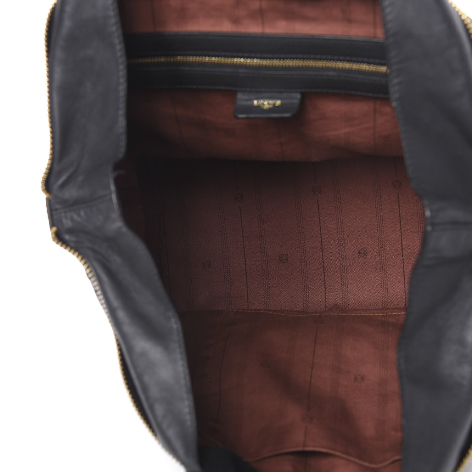 Loewe Lambskin Satchel Black Tan 6 of 15