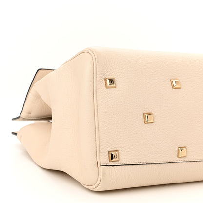 Salvatore Ferragamo Calfskin Large Studio Bag Bone 10 of 16