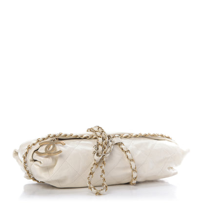Chanel Calfskin Quilted Baluchon Dark White 4 of 9