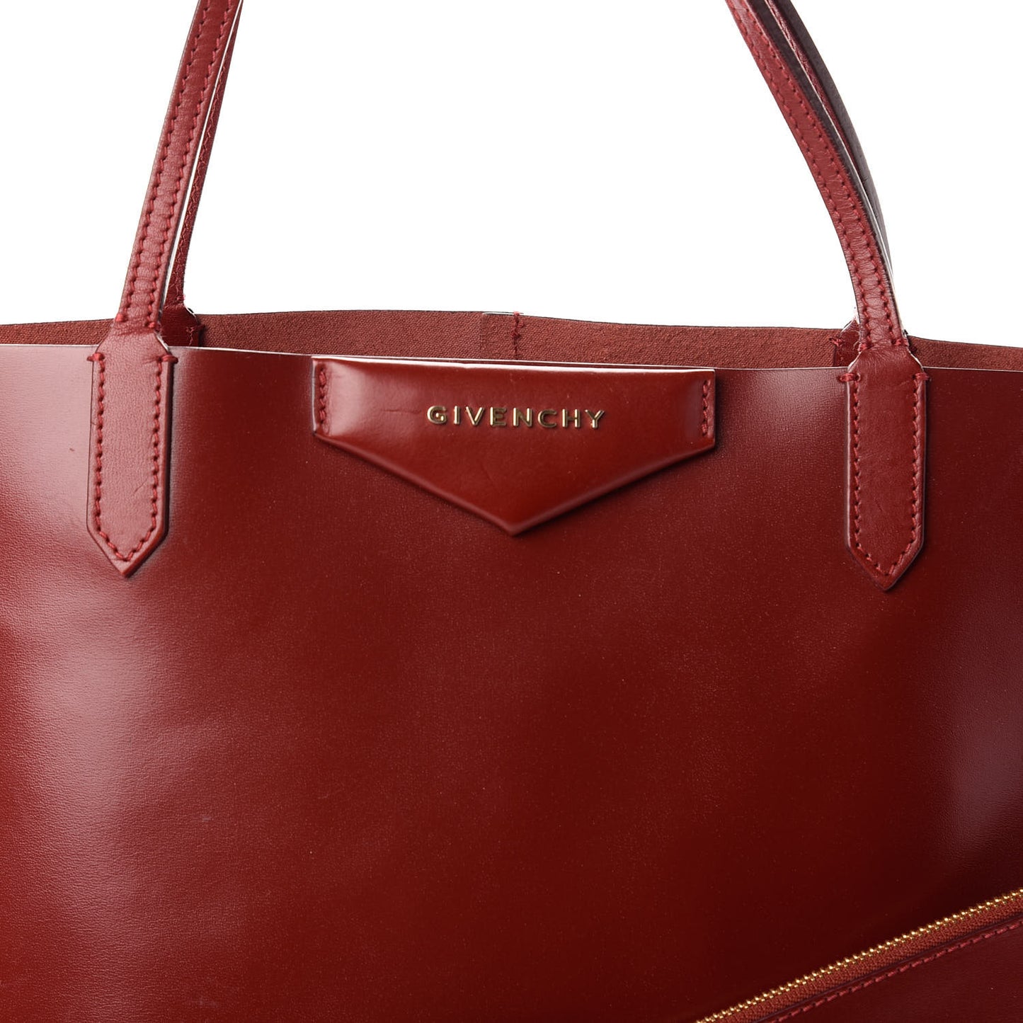 Calfskin Medium Antigona Tote Bordeaux