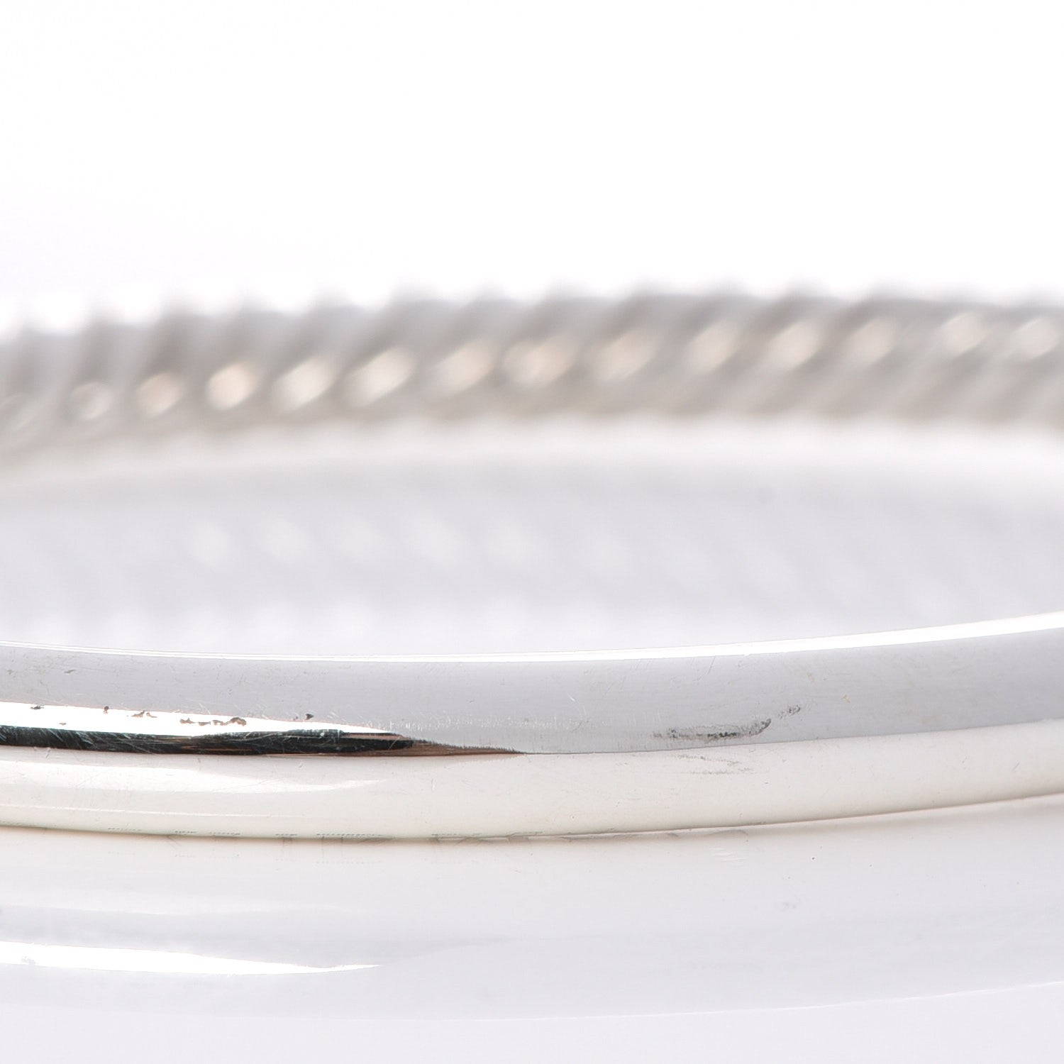 David Yurman Sterling Silver Narrow Cable Classics Bracelet 5 of 16