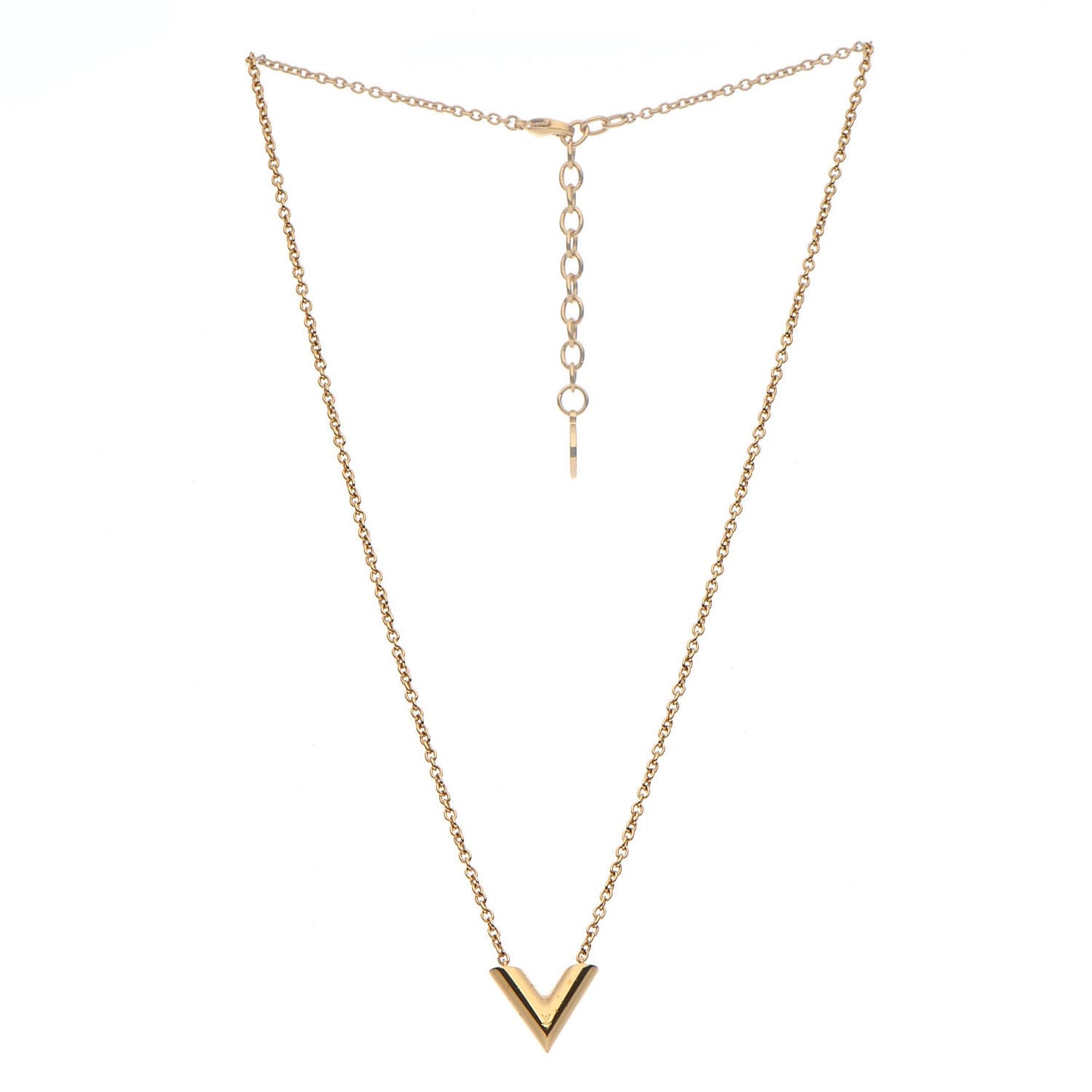 Essential V Necklace Gold