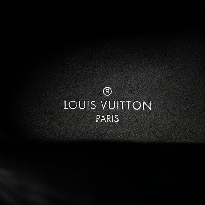Louis Vuitton Suede Calfskin Monogram Laureate Platform Desert Boots 41 Black 7 of 8
