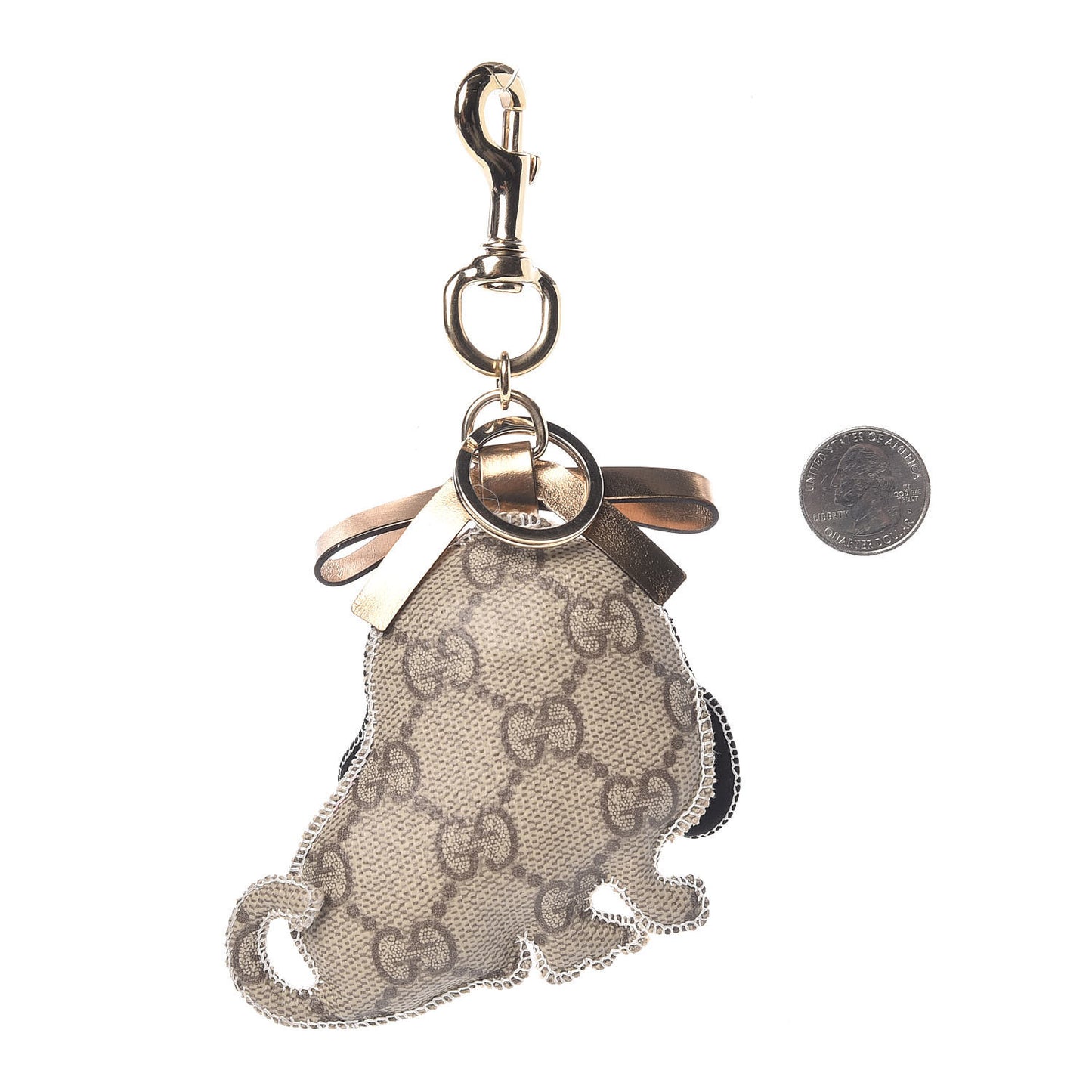 GG Supreme Monogram Sam Dog Key Charm