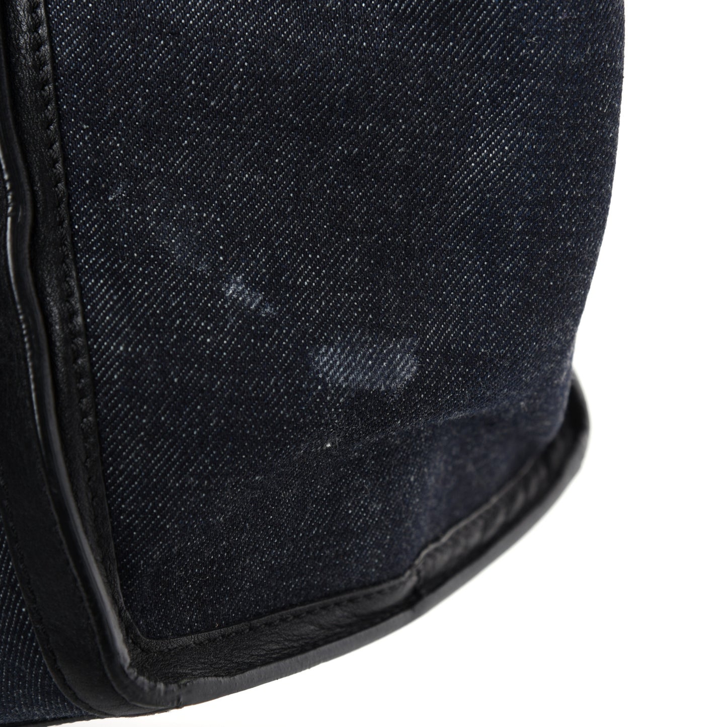 Smooth Calfskin Denim Medium Trapeze Blue