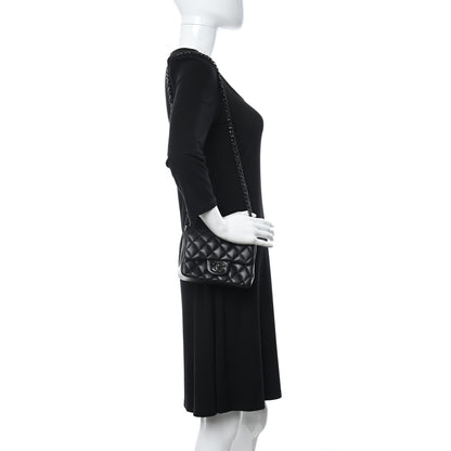Chanel Lambskin Quilted Mini Square Flap So Black 2 of 10