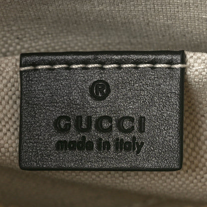 Gucci Boarded Plutone Calfskin Mini Horsebit 1955 Top Handle Bag Black 6 of 10