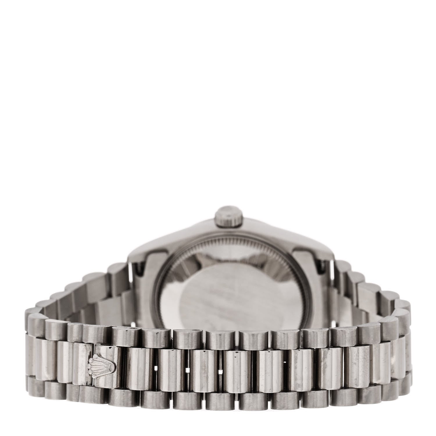 Rolex 18K White Gold Diamond 31mm Datejust President Watch Silver 68279 3 of 4