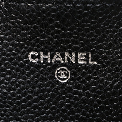 Chanel Caviar Quilted Large Gusset Flap Wallet Black 6 of 9