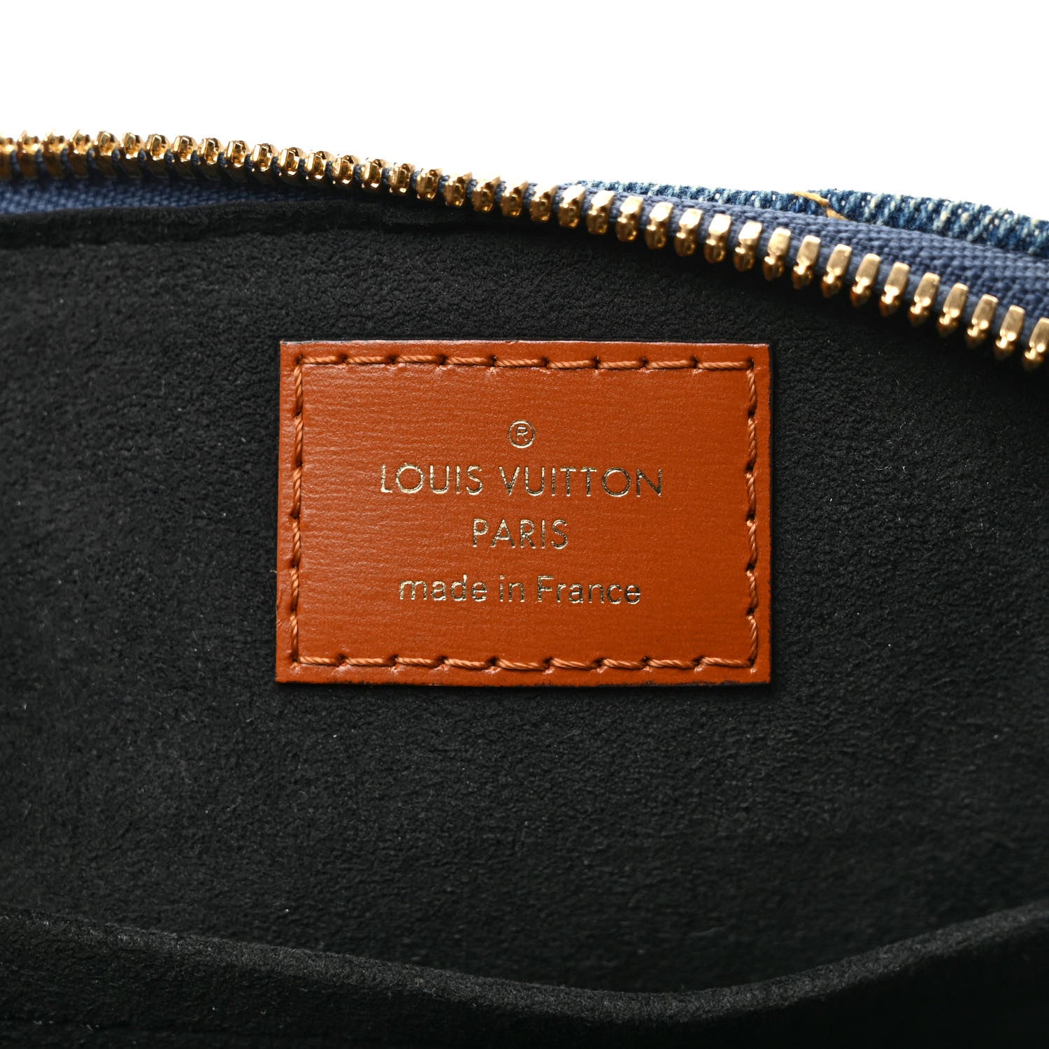Louis Vuitton Denim Calfskin Reverse Monogram Malletage Alma BB Blue 6 of 8