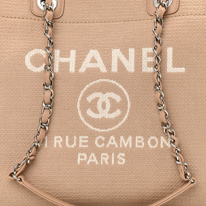 Chanel Mixed Fibers Medium Deauville Tote Beige 9 of 13