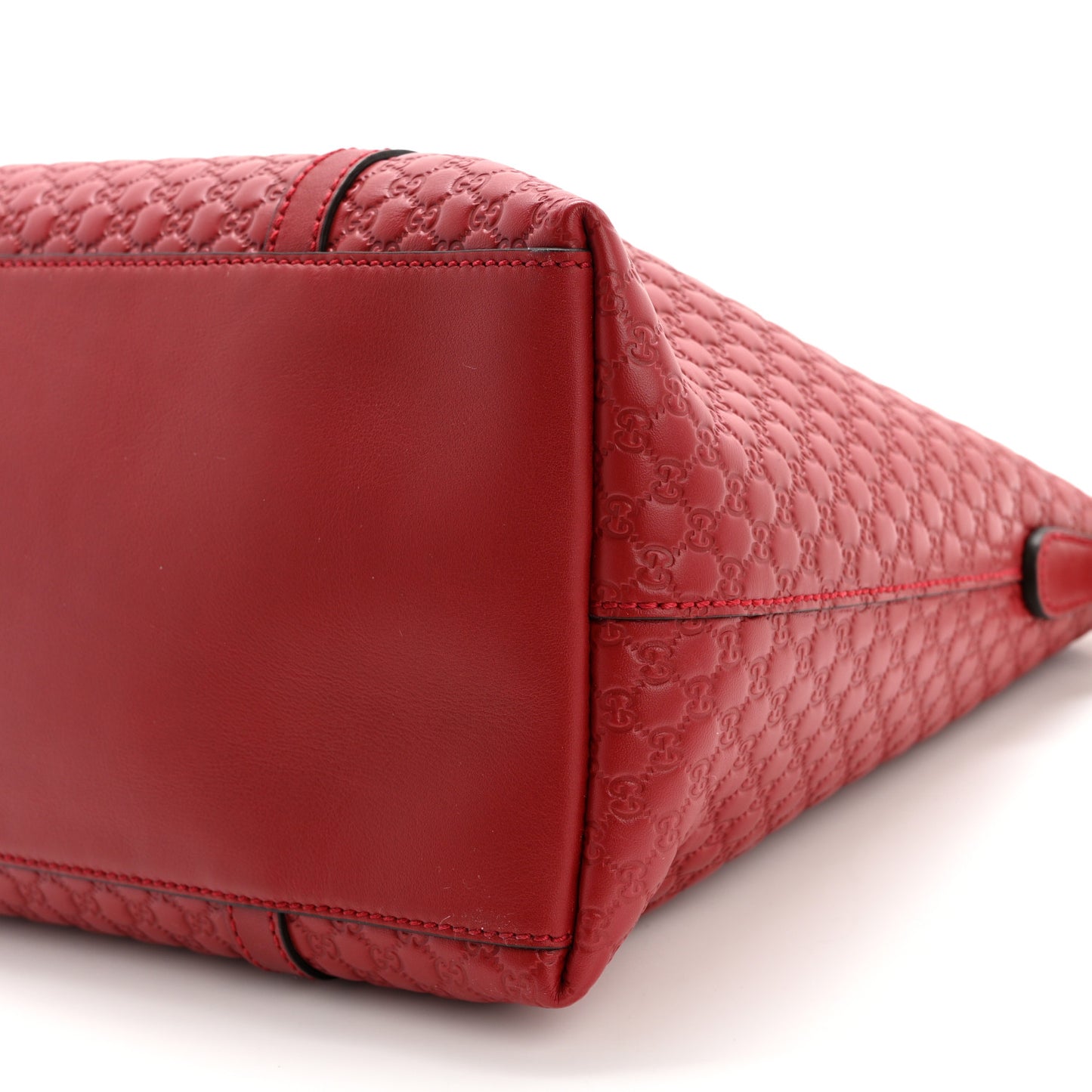 Soft Microguccissima Dome Satchel Red