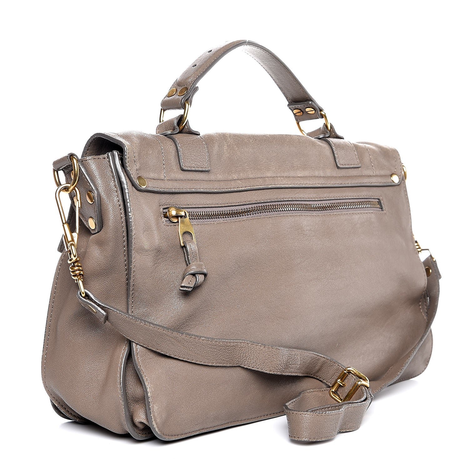 Proenza Schouler Lambskin Medium PS1 Satchel Smoke 3 of 8