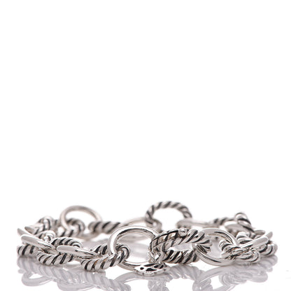 David Yurman Sterling Silver 10mm Medium Oval Link Bracelet 3 of 6