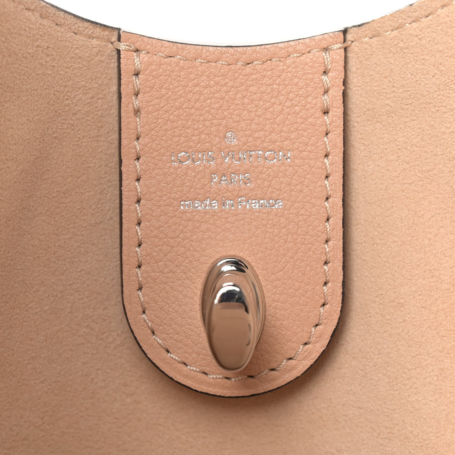 Louis Vuitton Calfskin Lockme Hobo Beige 5 of 10