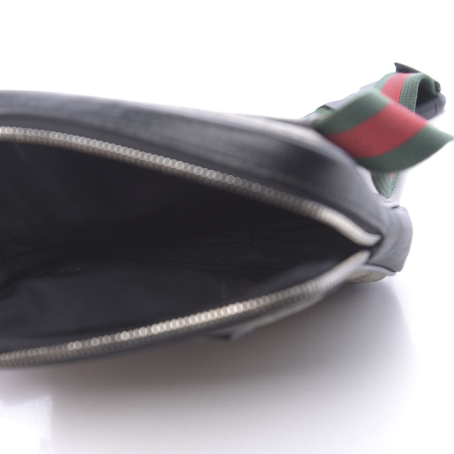 GG Supreme Monogram Web Belt Bag Black