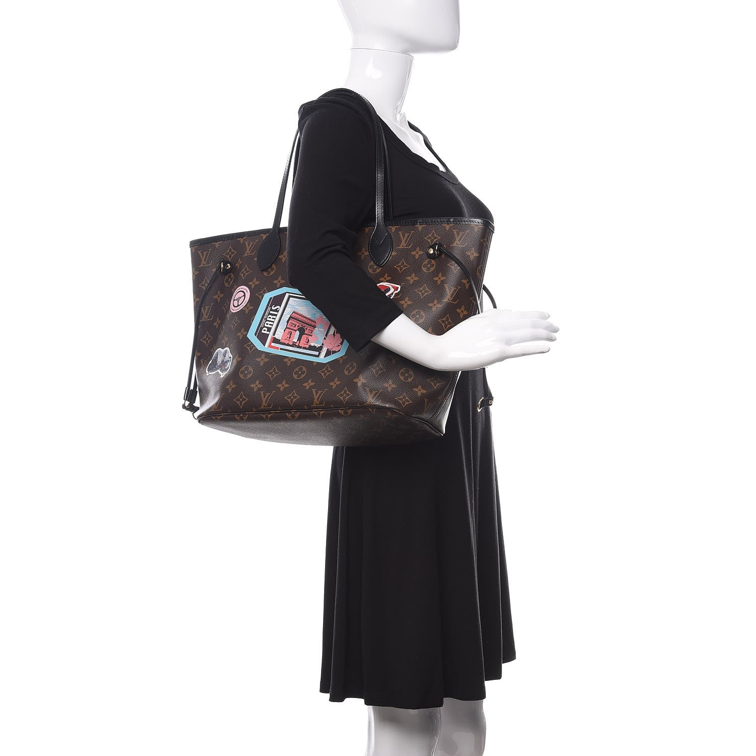 Louis Vuitton Monogram World Tour Neverfull MM 2 of 13