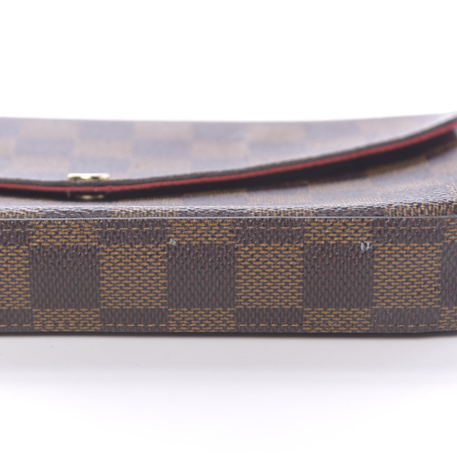Louis Vuitton Damier Ebene Pochette Felicie Chain Wallet 11 of 13