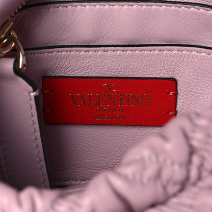 Valentino Garavani Nappa Small Spikeme Shoulder Bag Water Lillac 6 of 9