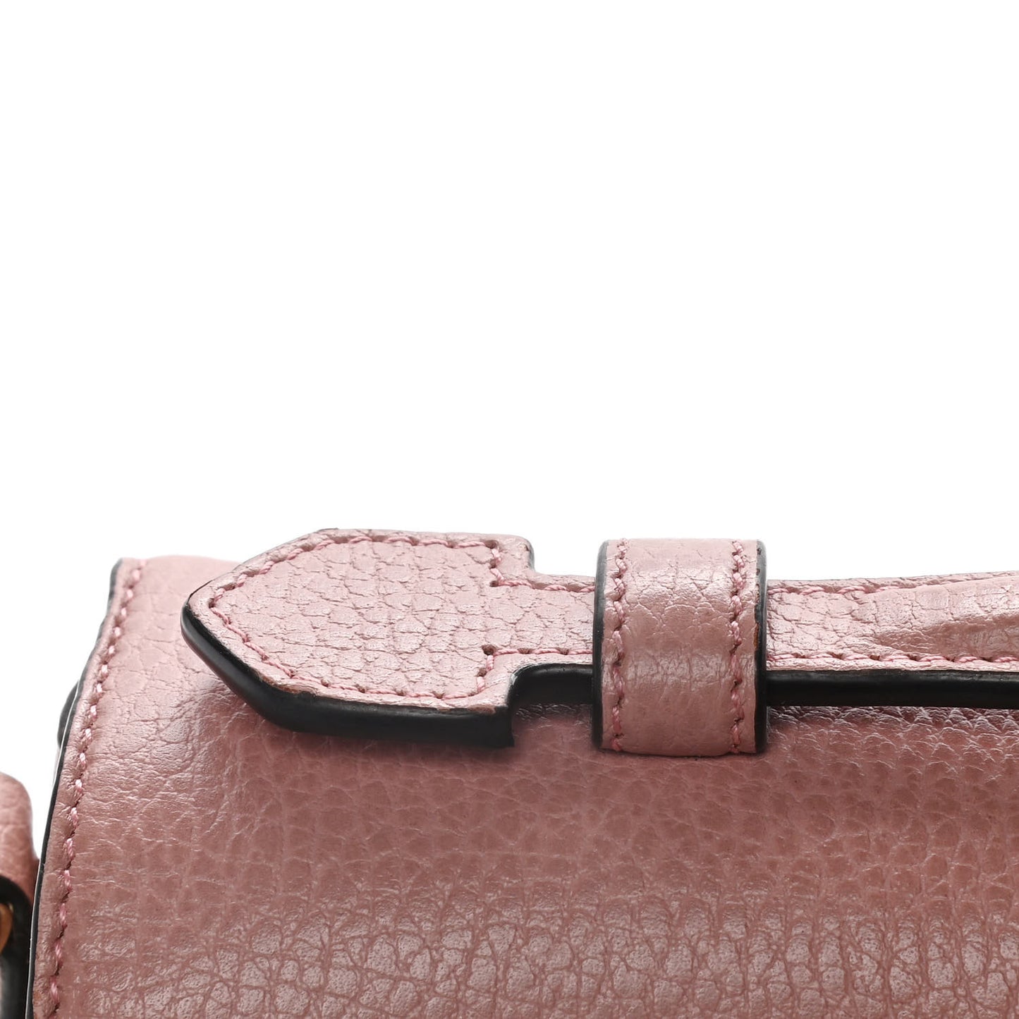 Dollar Calfskin Interlocking G Top Handle Shoulder Bag Soft Pink
