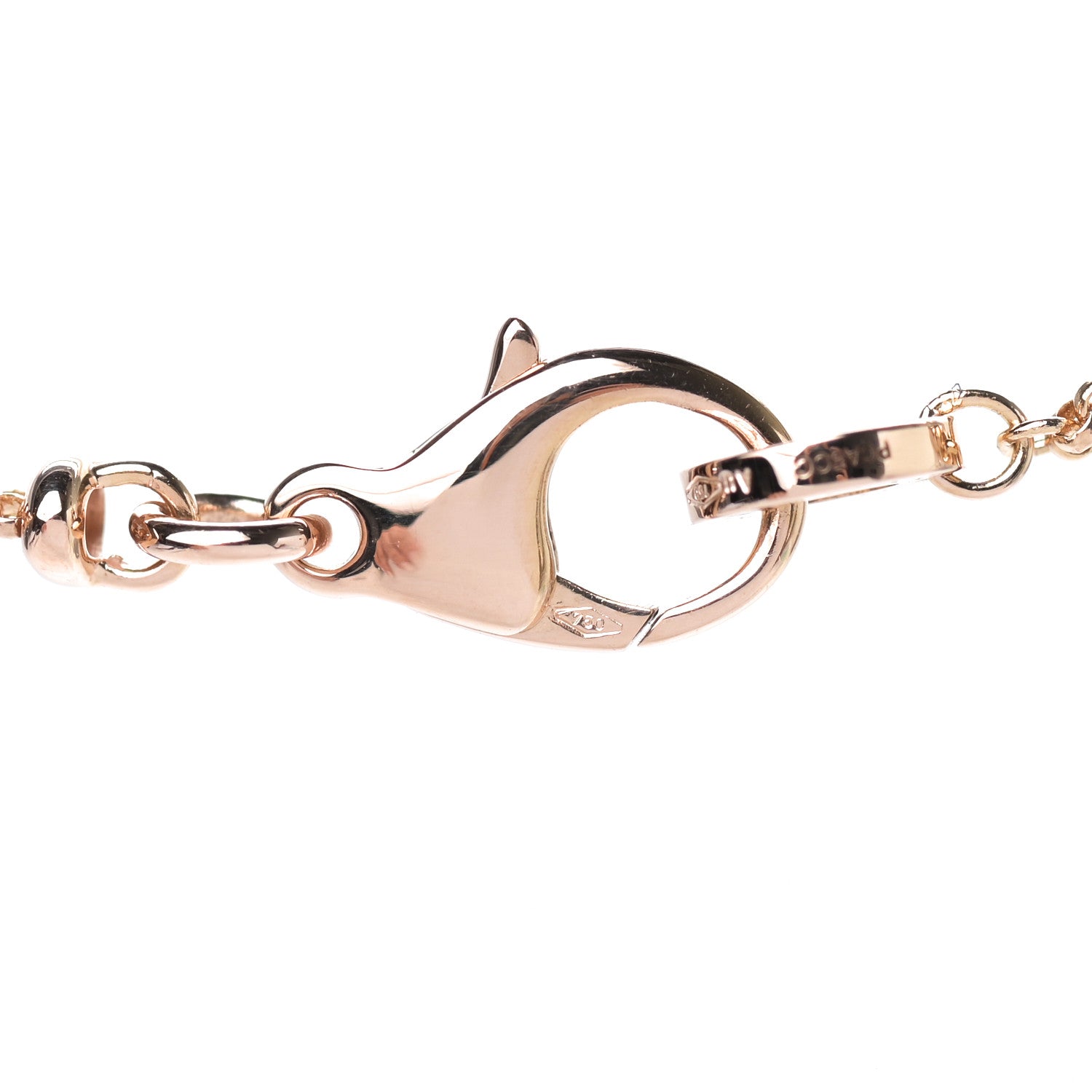 Bulgari 18K Rose Gold Diamond Mother of Pearl Gelati Necklace 9 of 10