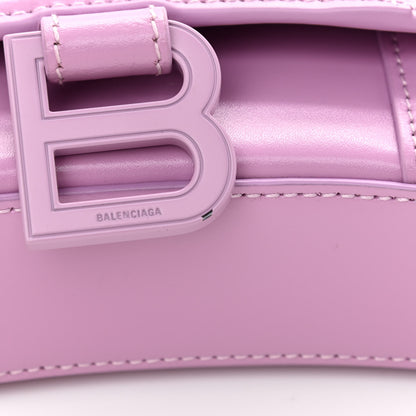 Balenciaga Shiny Box Calfskin Tonal B Hourglass Chain Bag Liliac 8 of 8