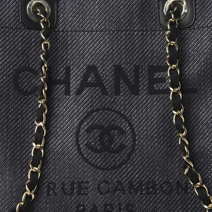Chanel Mixed Fibers Medium Deauville Tote Black 11 of 12