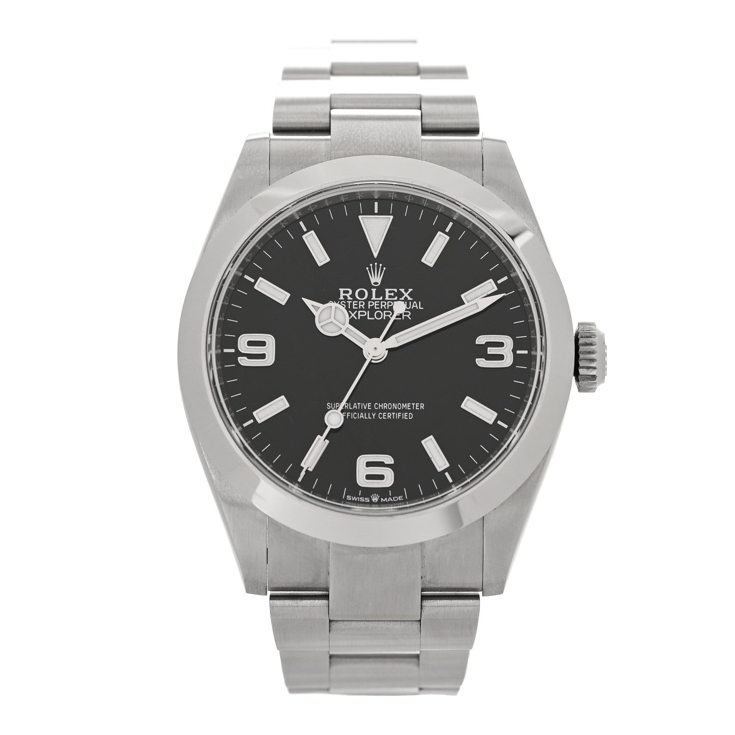 Rolex Stainless Steel 40mm Oyster Perpetual Explorer Watch Black 224270 1 of 5
