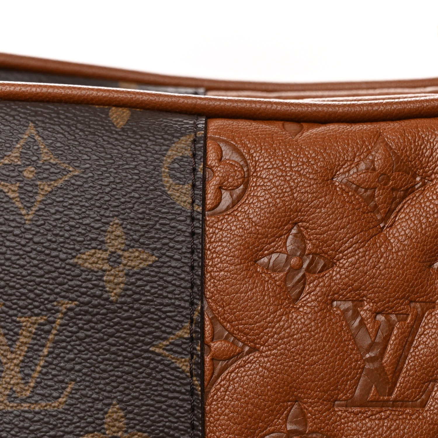 Louis Vuitton Monogram Stripes Medium Bag Bordeaux 8 of 10