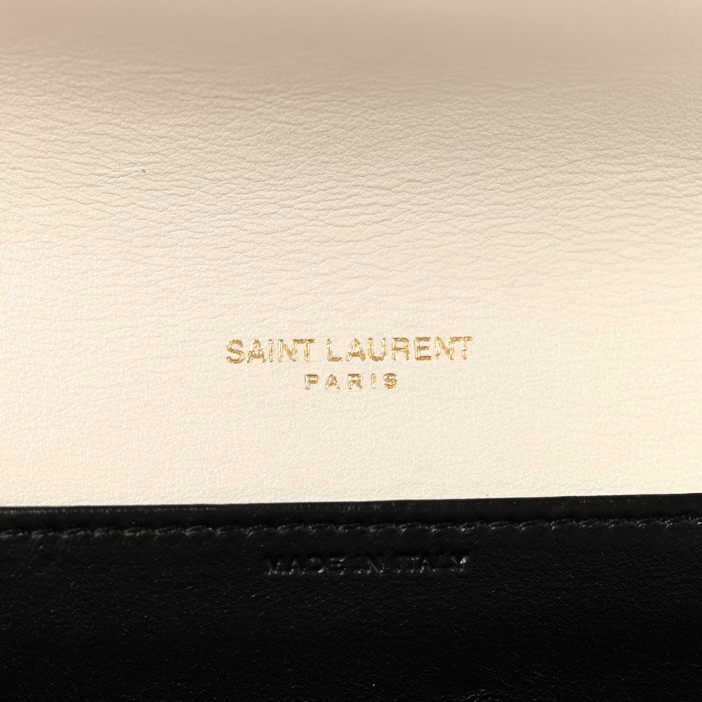 Calfskin Crocodile Embossed Monogram Uptown Chain Wallet Crema Soft