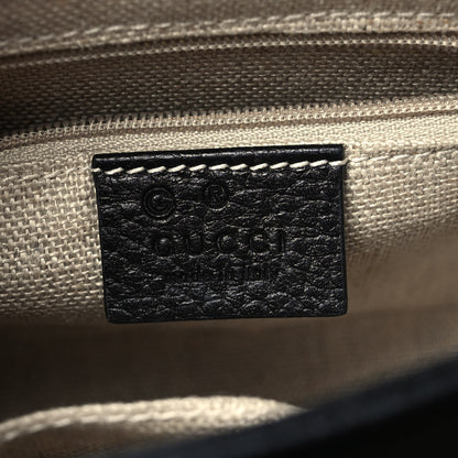 Gucci Dollar Calfskin Interlocking G Crossbody Bag Black 6 of 9