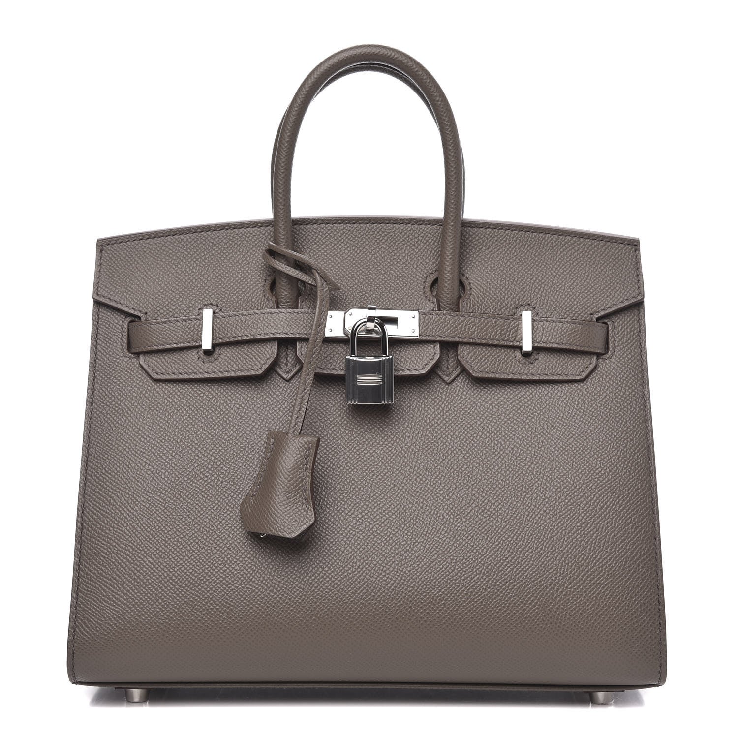 Hermes Epsom Birkin Sellier 25 Etain 1 of 10