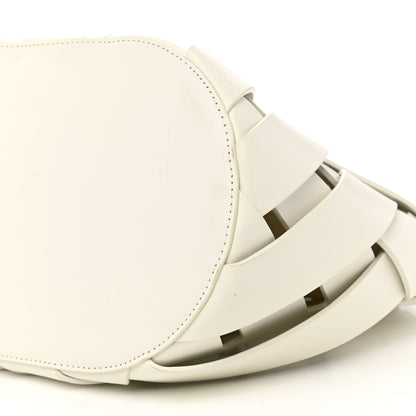 Bottega Veneta Calfskin The Point Weave Triangle Bag Chalk 12 of 12