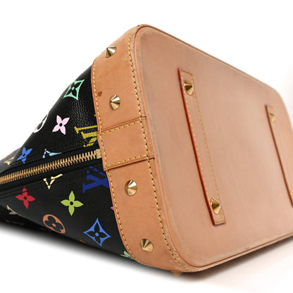Louis Vuitton Monogram Multicolor Alma GM Black 8 of 9