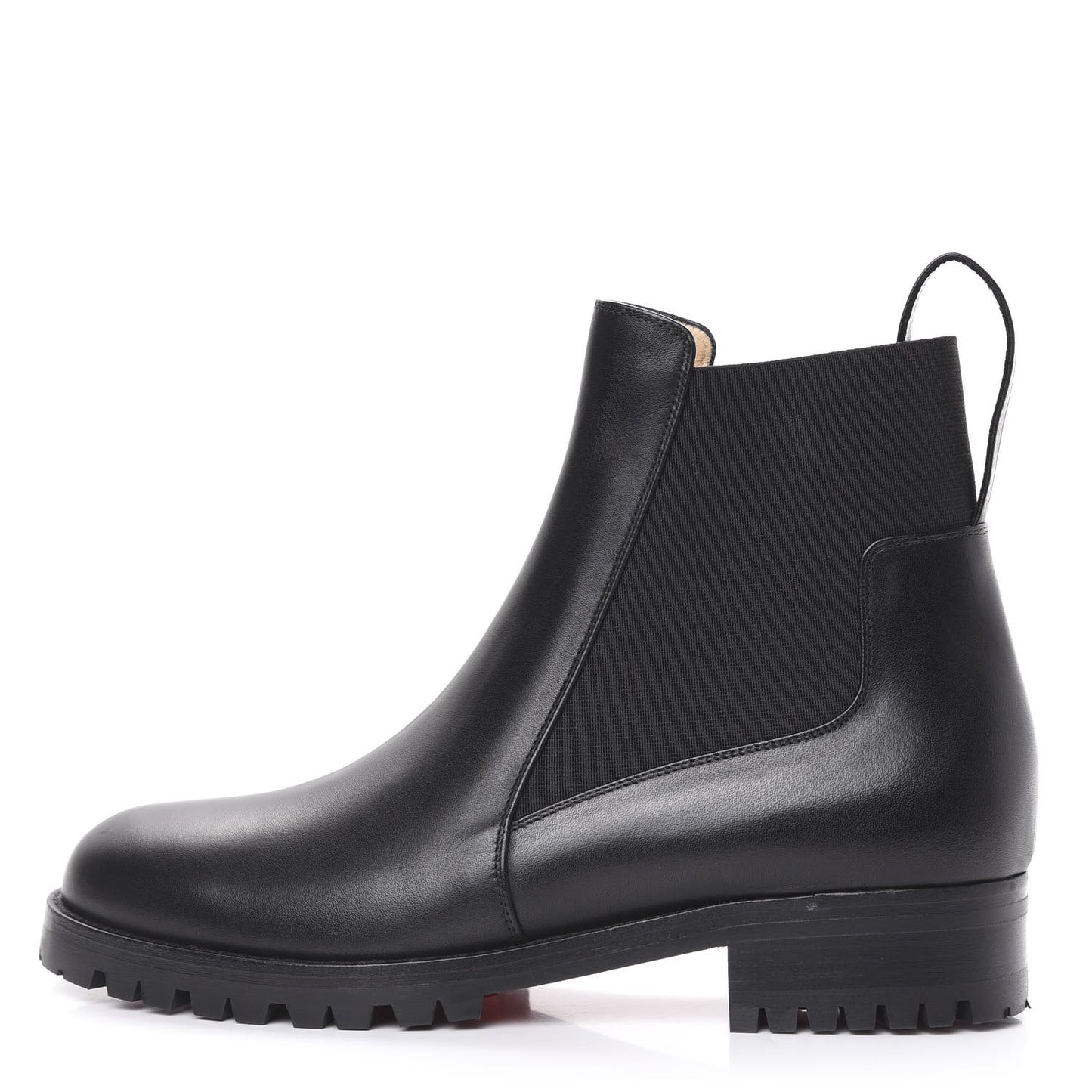 Calfskin Mens Marchacroche Flat Chelsea Boots 36.5 Black