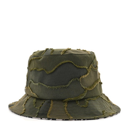 Christian Dior Camouflage Logo Bucket Hat 57 Green 5 of 8