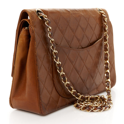 Chanel Lambskin Quilted Medium Double Flap Brown 3 of 14