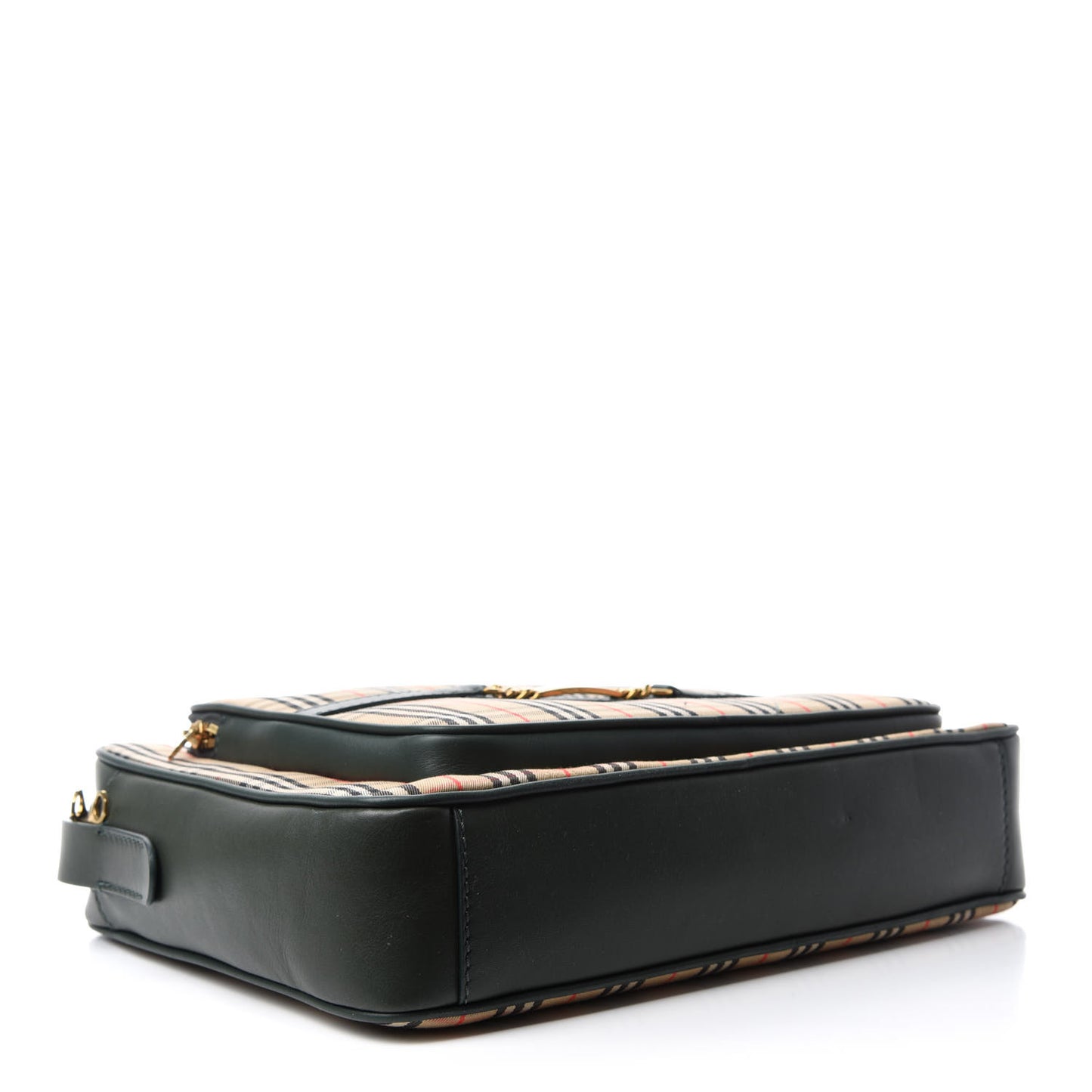 Smooth Calfskin 1983 Knight Check Link Large Camera Bag Dark Forest Green