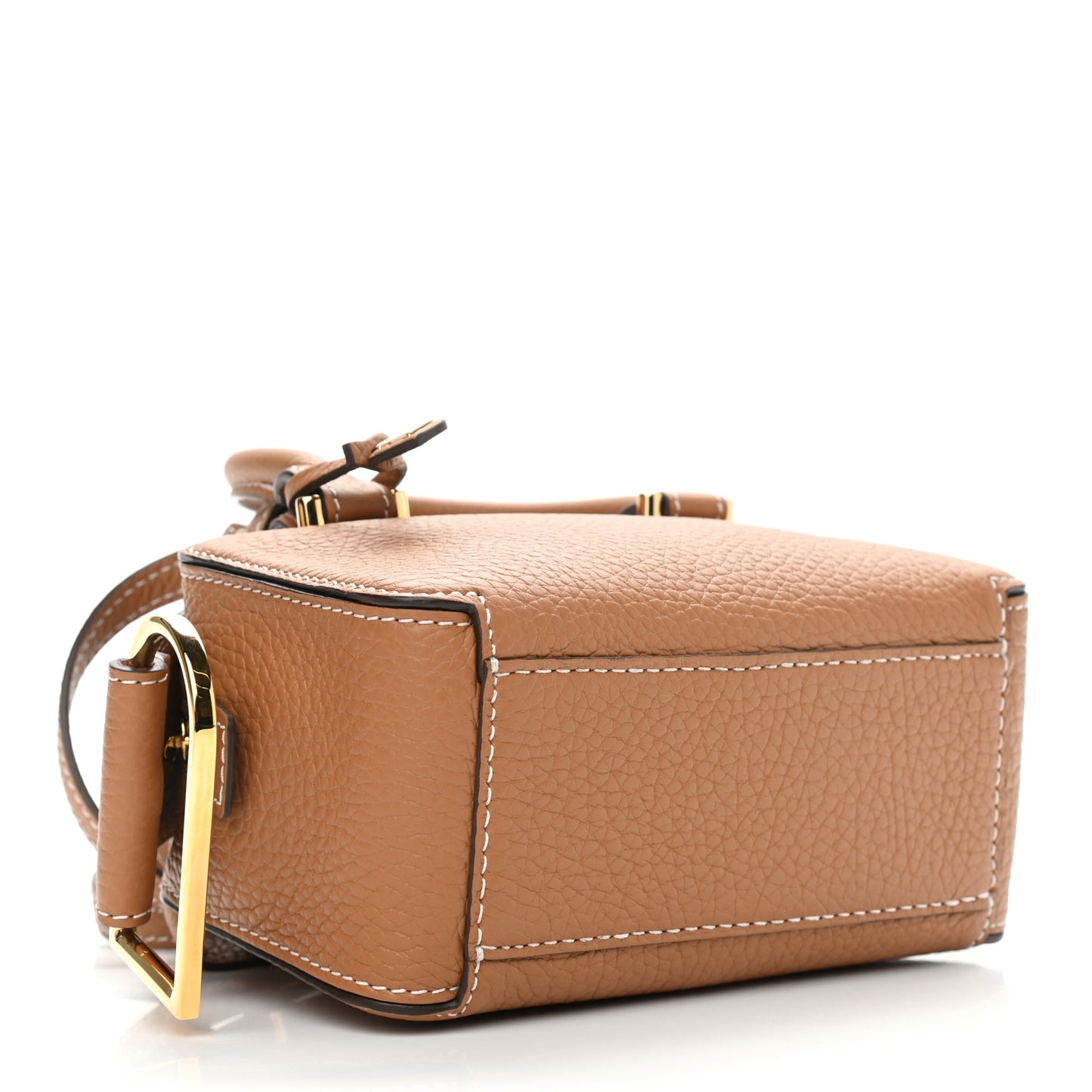 Taurillon Soft Nano Cool Box Satchel Vegetal Ivory