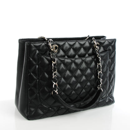 Chanel Caviar Quilted Grand Shopping Tote GST Black 3 of 7