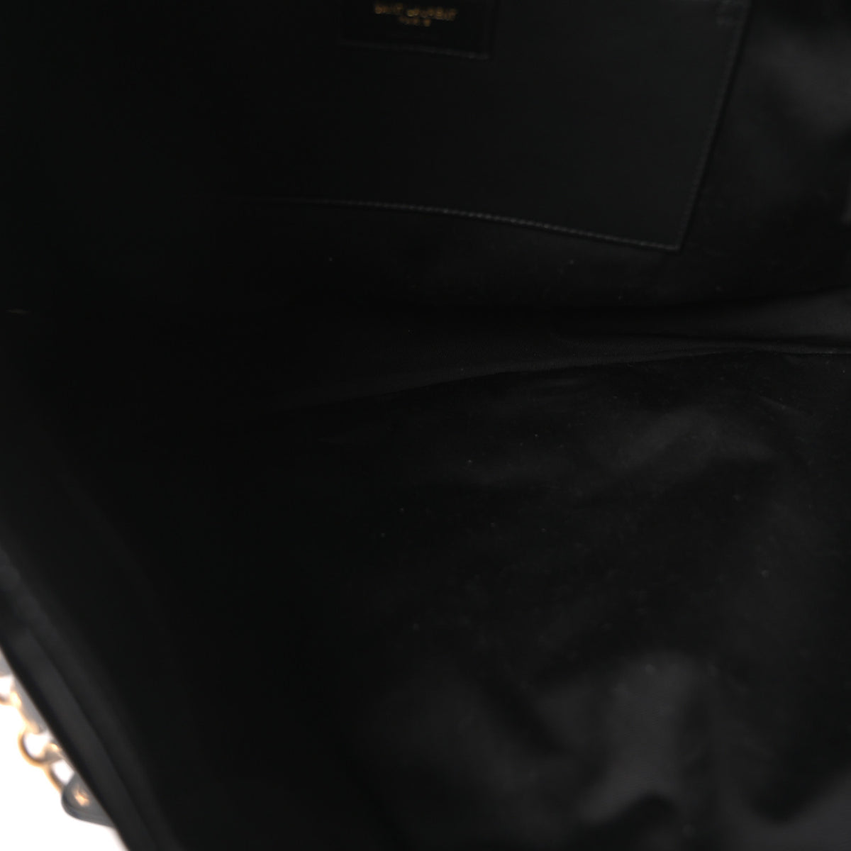 Patent Matelasse Monogram Large Jamie 4.3 Black