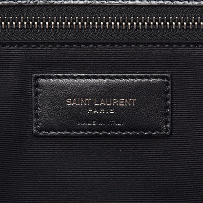 Saint Laurent Crinkled Calfskin Matelasse Monogram Large Niki Shopping Tote Bag Black 6 of 7