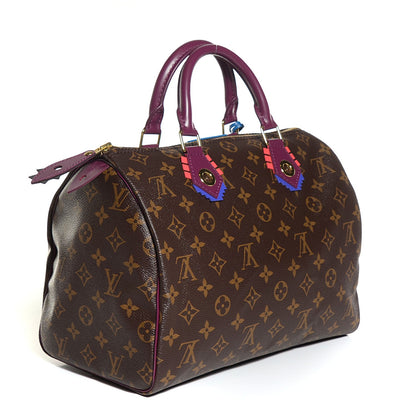 Louis Vuitton Monogram Totem Speedy 30 Magenta 3 of 7