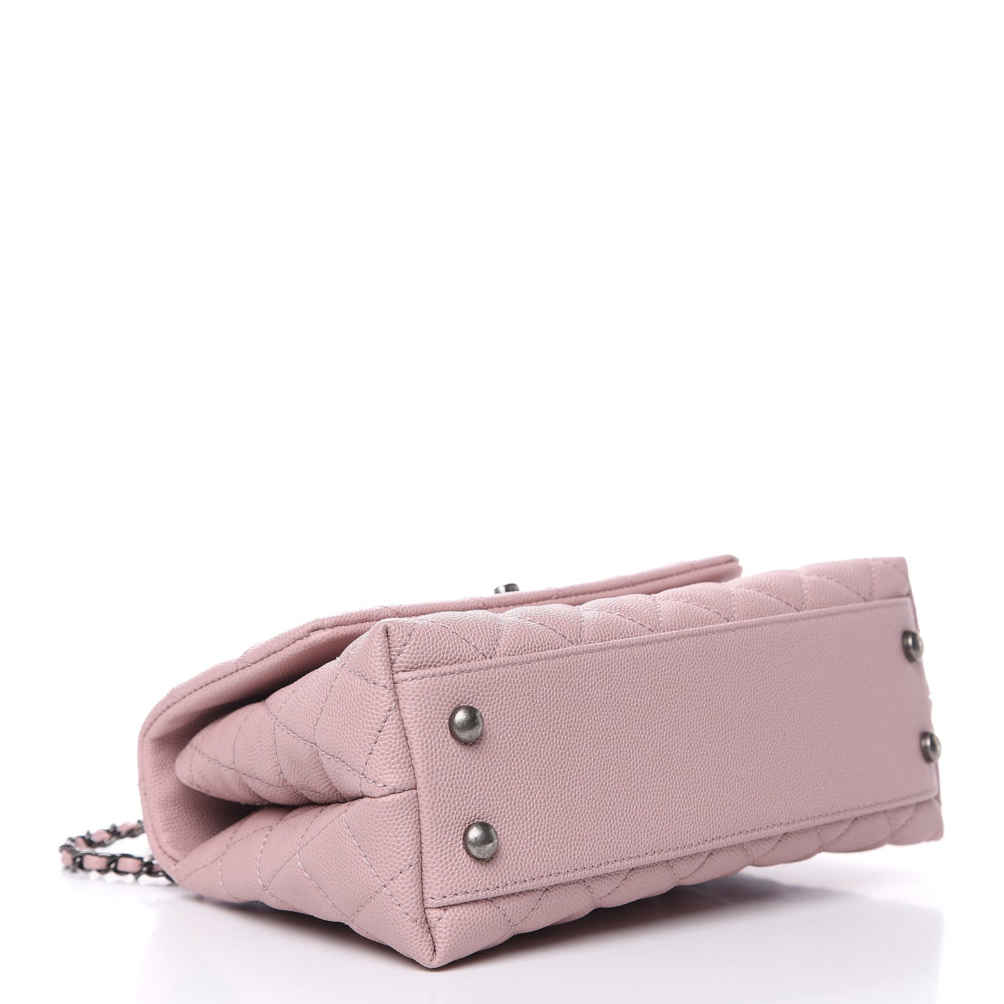 Caviar Quilted Mini Coco Handle Flap Pink