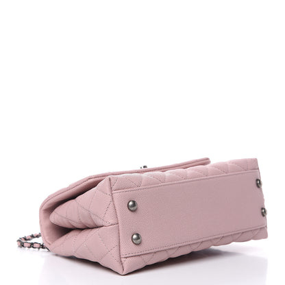 Chanel Caviar Quilted Mini Coco Handle Flap Pink 4 of 10
