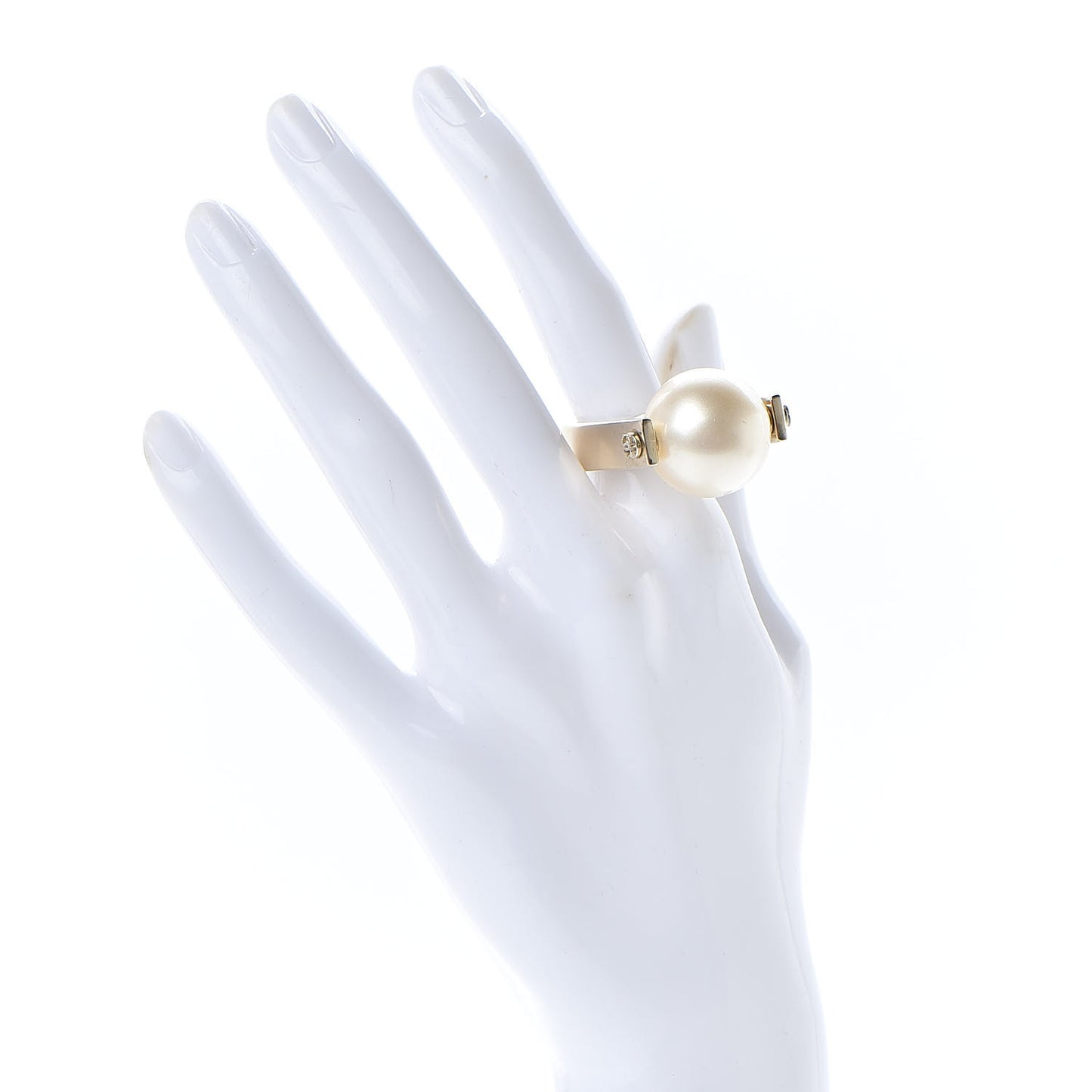 Pearl CC Ring 7 Gold