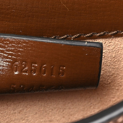 Gucci GG Supreme Monogram Mini Horsebit 1955 Crossbody Bag Beige Brown Sugar 7 of 9