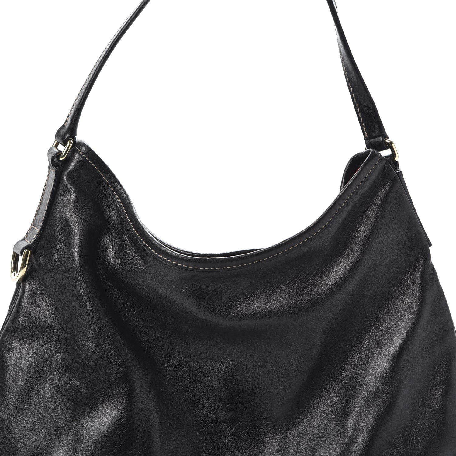 Gucci Calfskin Medium New Britt Hobo Black 9 of 9
