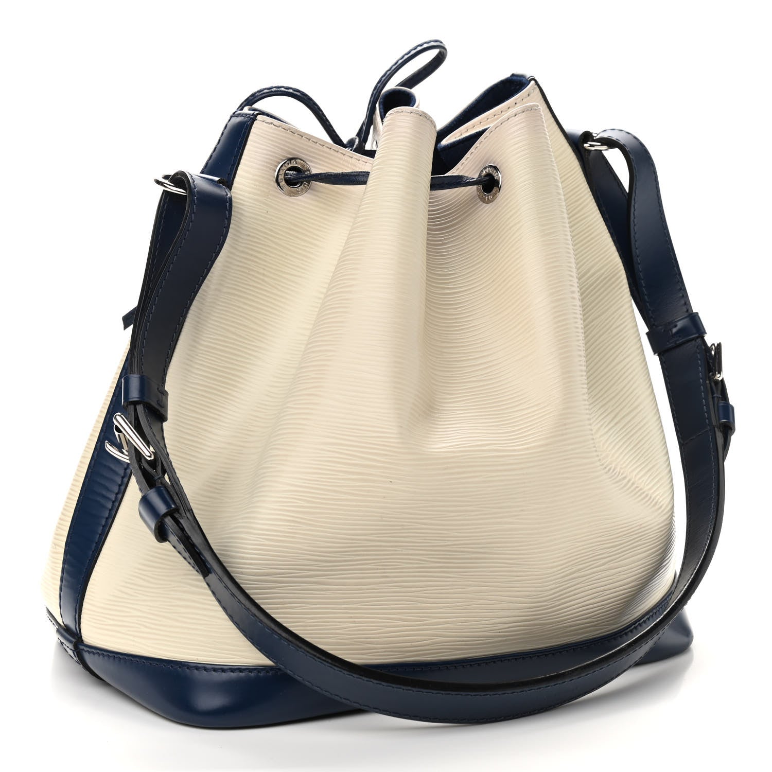 Louis Vuitton Epi Petit Bi-Color Noe Ivory Indigo 3 of 11